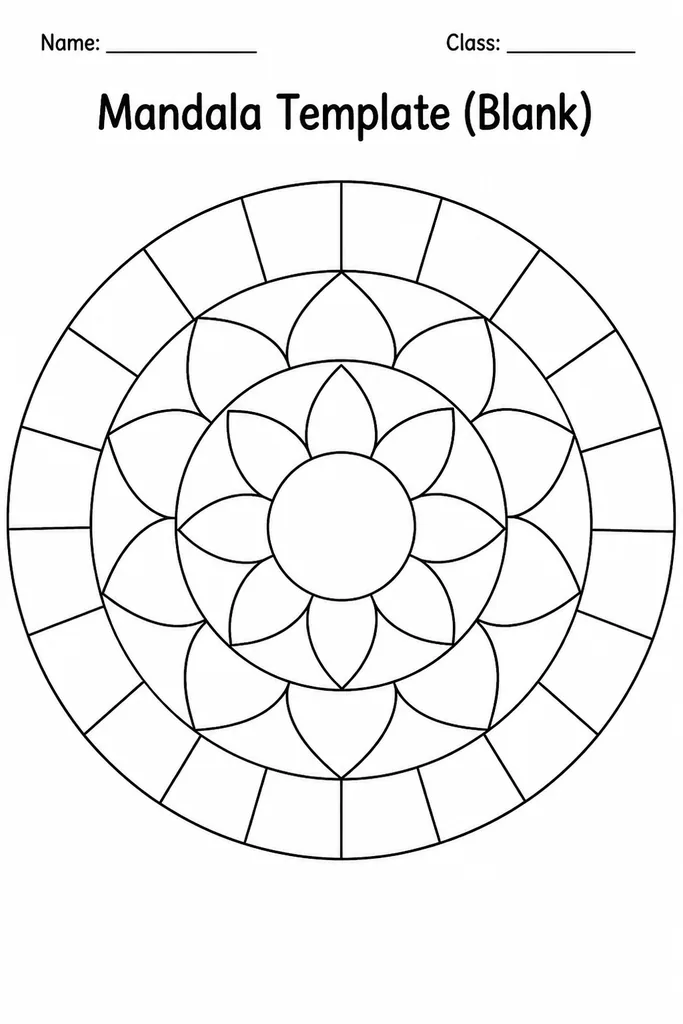 Mandala Template (Blank)