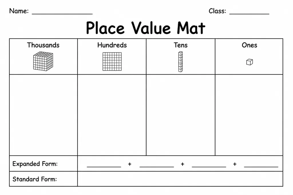 Place Value Mat