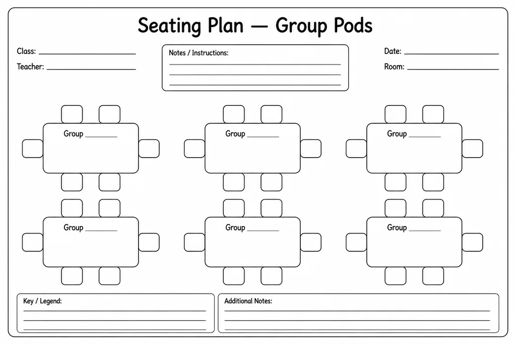 Seating Plan — Group Pods