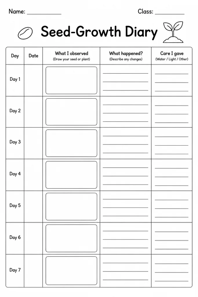 Seed-Growth Diary