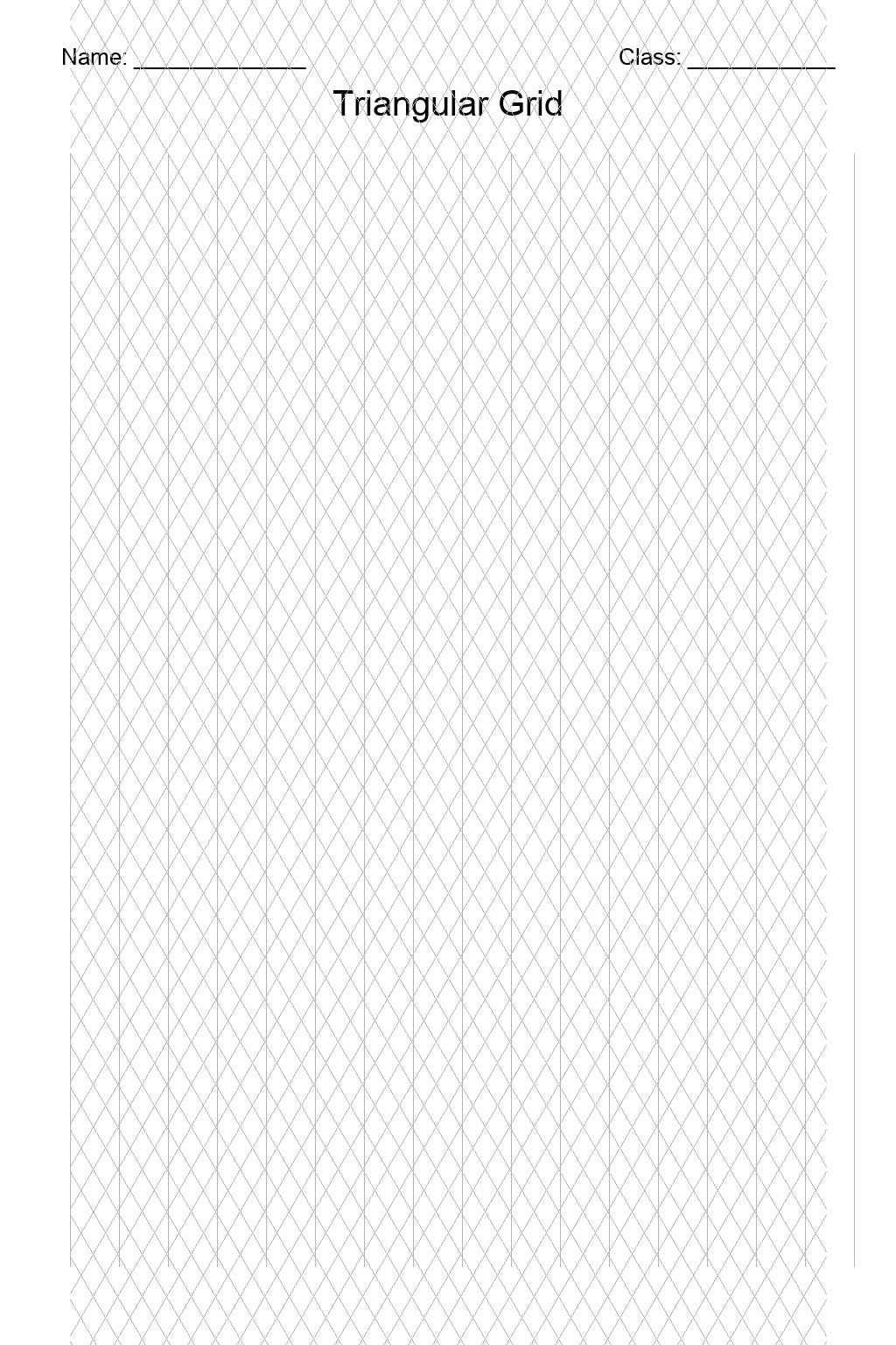 Triangular / Tessellation Grid