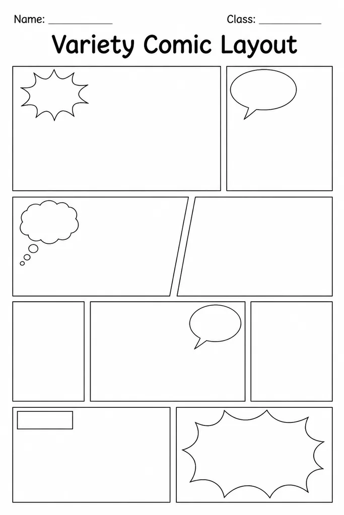 Variety Comic Layout