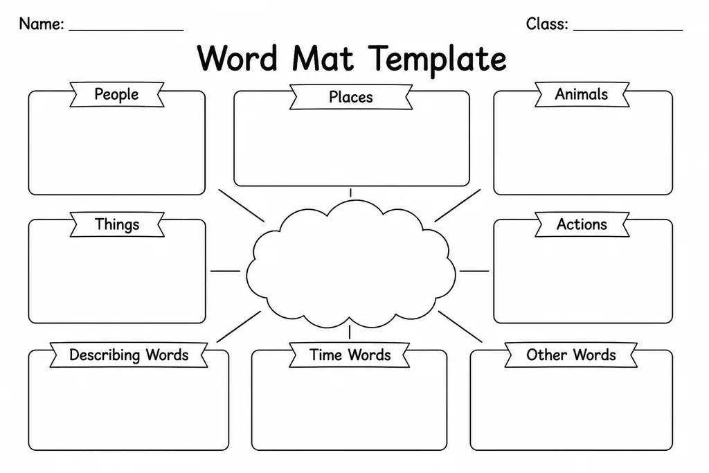 Word Mat Template