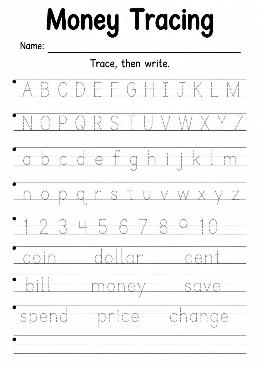 Money Tracing — Grade 2